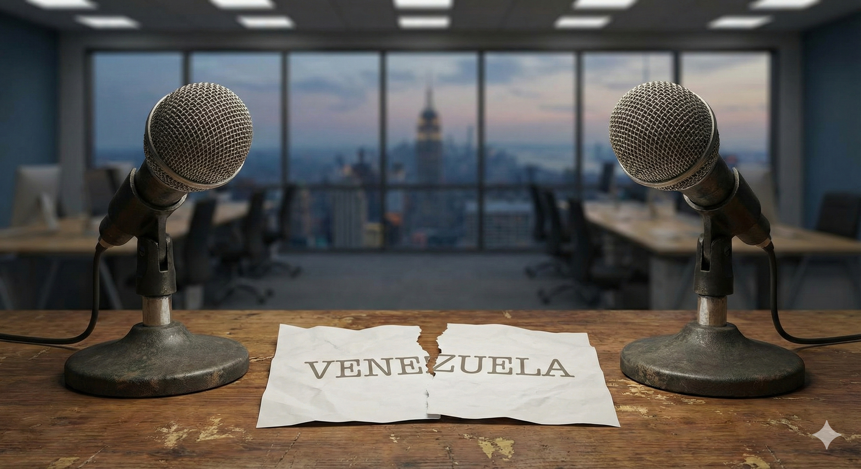 Composición de Maduro y bandera de Venezuela